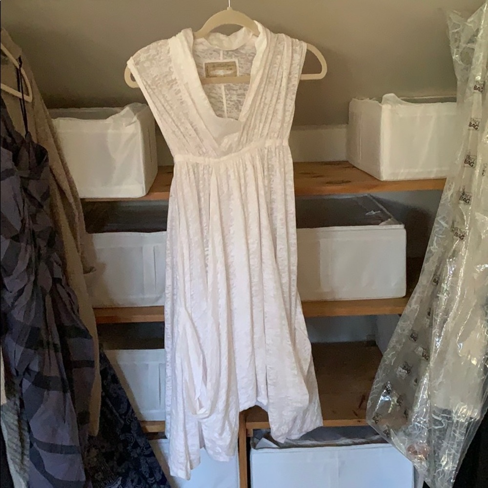 White gauzy All Saints Spitalfields Dress